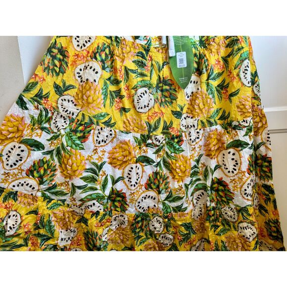 NWT Farm Rio 100% Cotton Mixed Biriba Maxi Skirt - Large - Picture 12 of 13